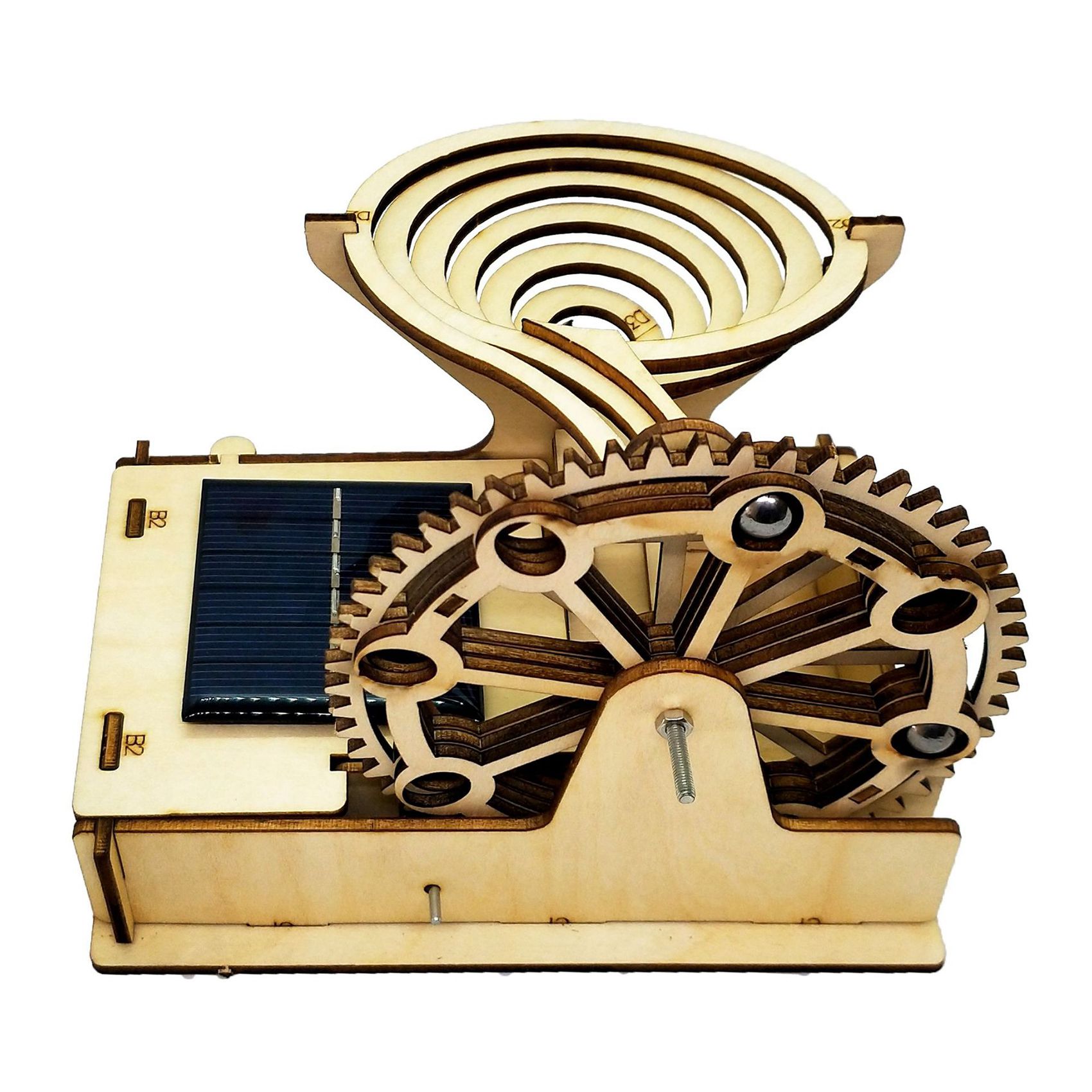 Running Gear Vehicle - Practical 3D Wooden Marble Run Track
