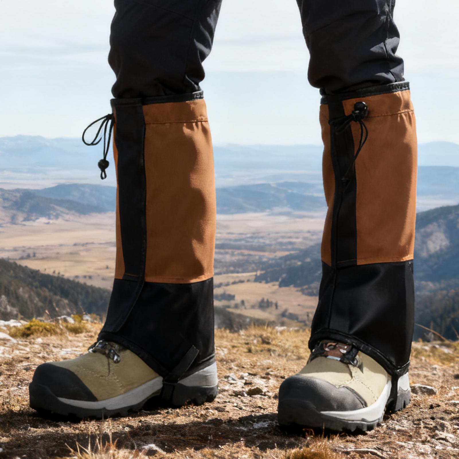 Running Gear In Rain - Waterproof Leg Gaiters for Hiking, Adjustable