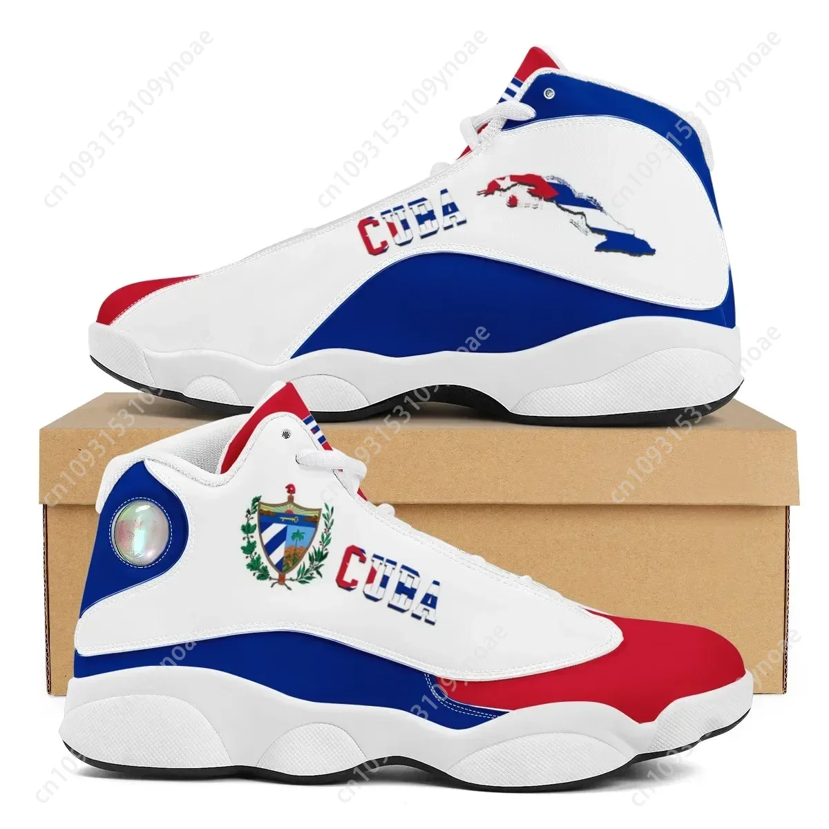 Running Gear Shoes - CUBA Flag Print Cool Men Basketball