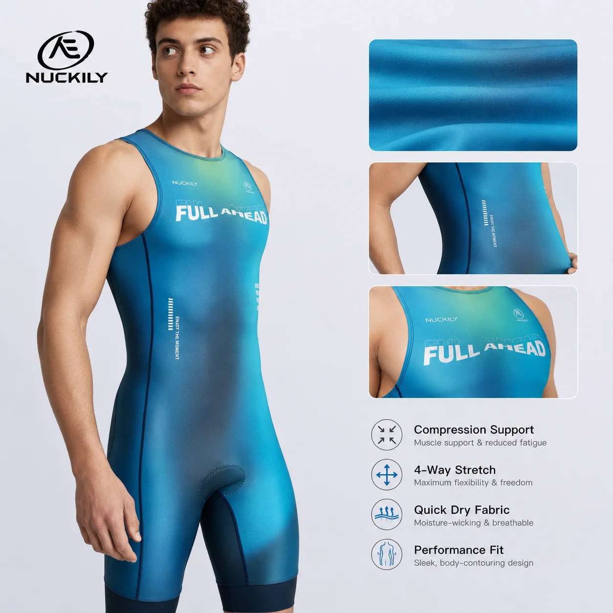 NUCKILY Triathlon Suit Sleevel - огляд і ціна Running Gear Youth
