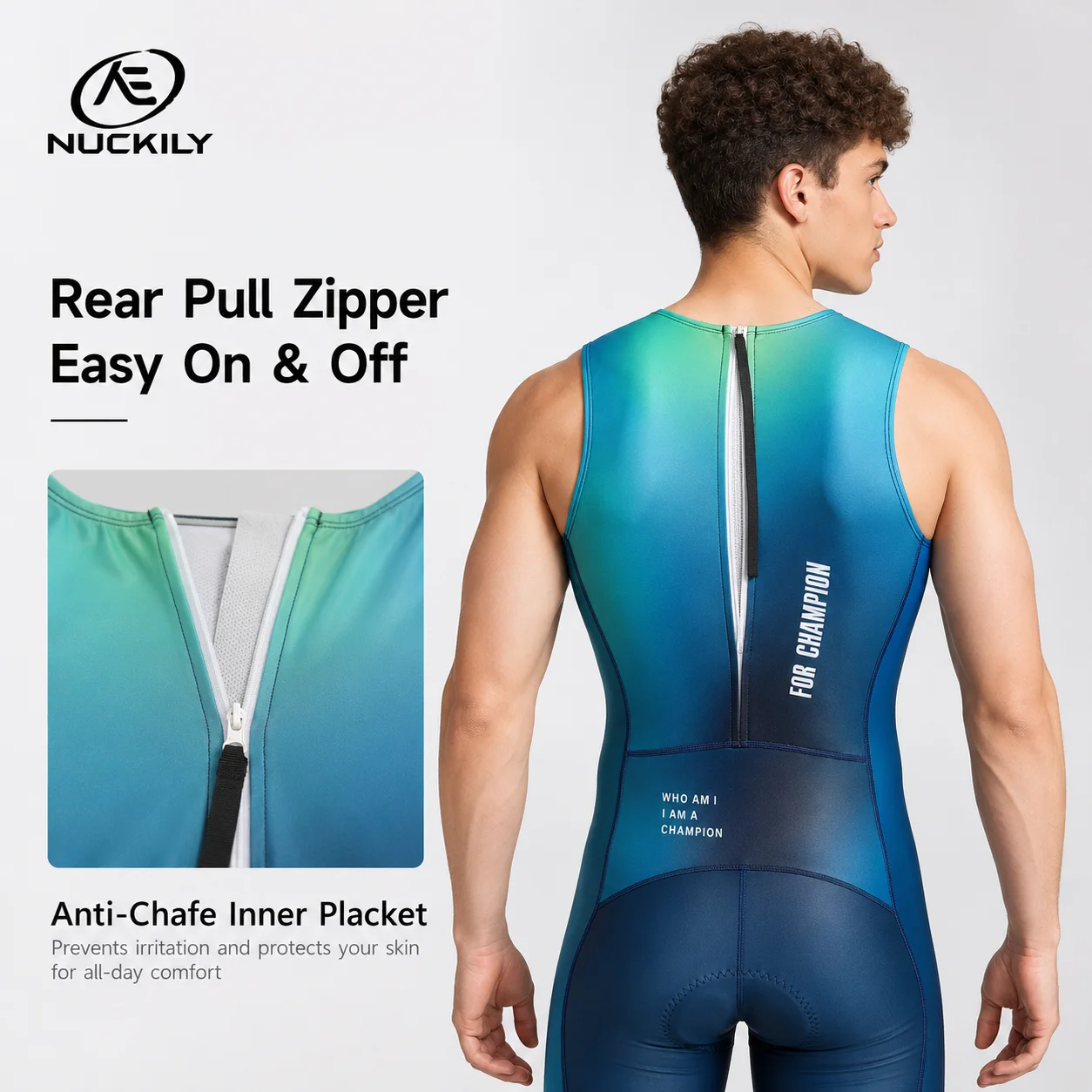 NUCKILY Triathlon Suit Sleevel - огляд і ціна Running Gear Youth