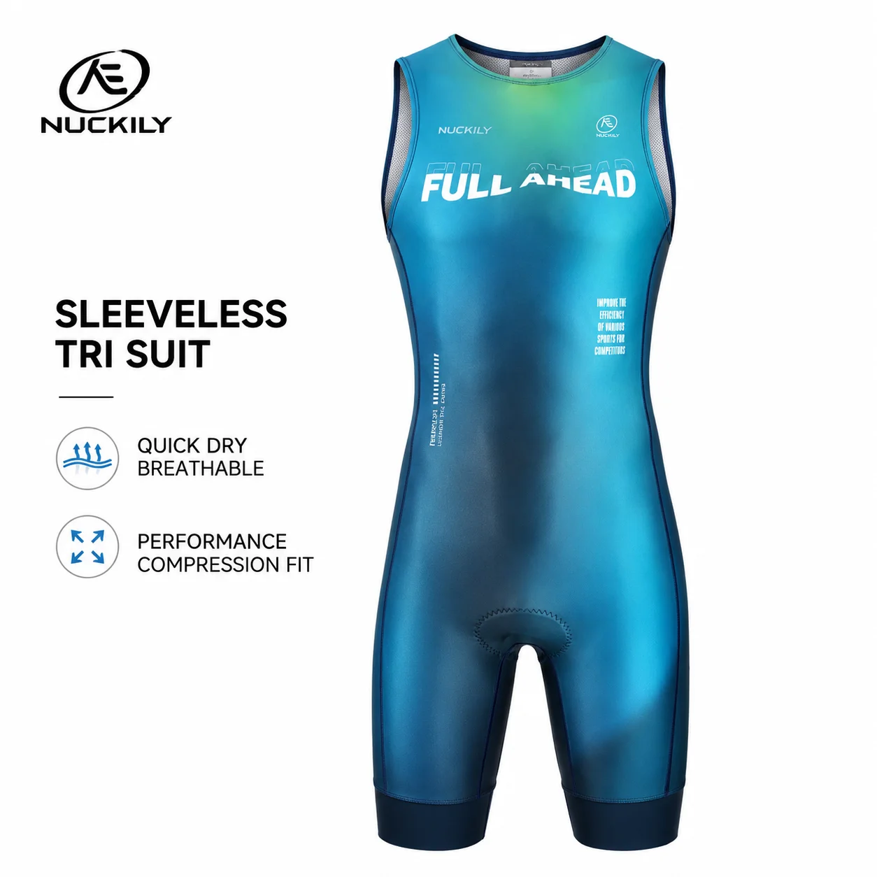 NUCKILY Triathlon Suit Sleevel - огляд і ціна Running Gear Youth