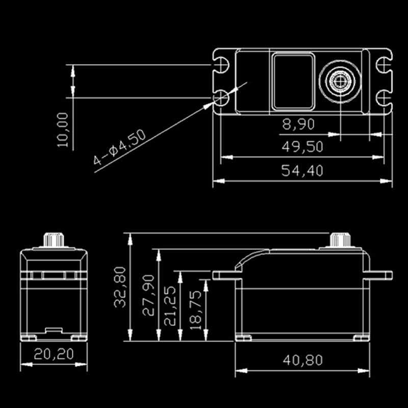 KINGMAX RGD01L 52g 15kg.cm DC  - огляд і ціна Running Gear Vehicle