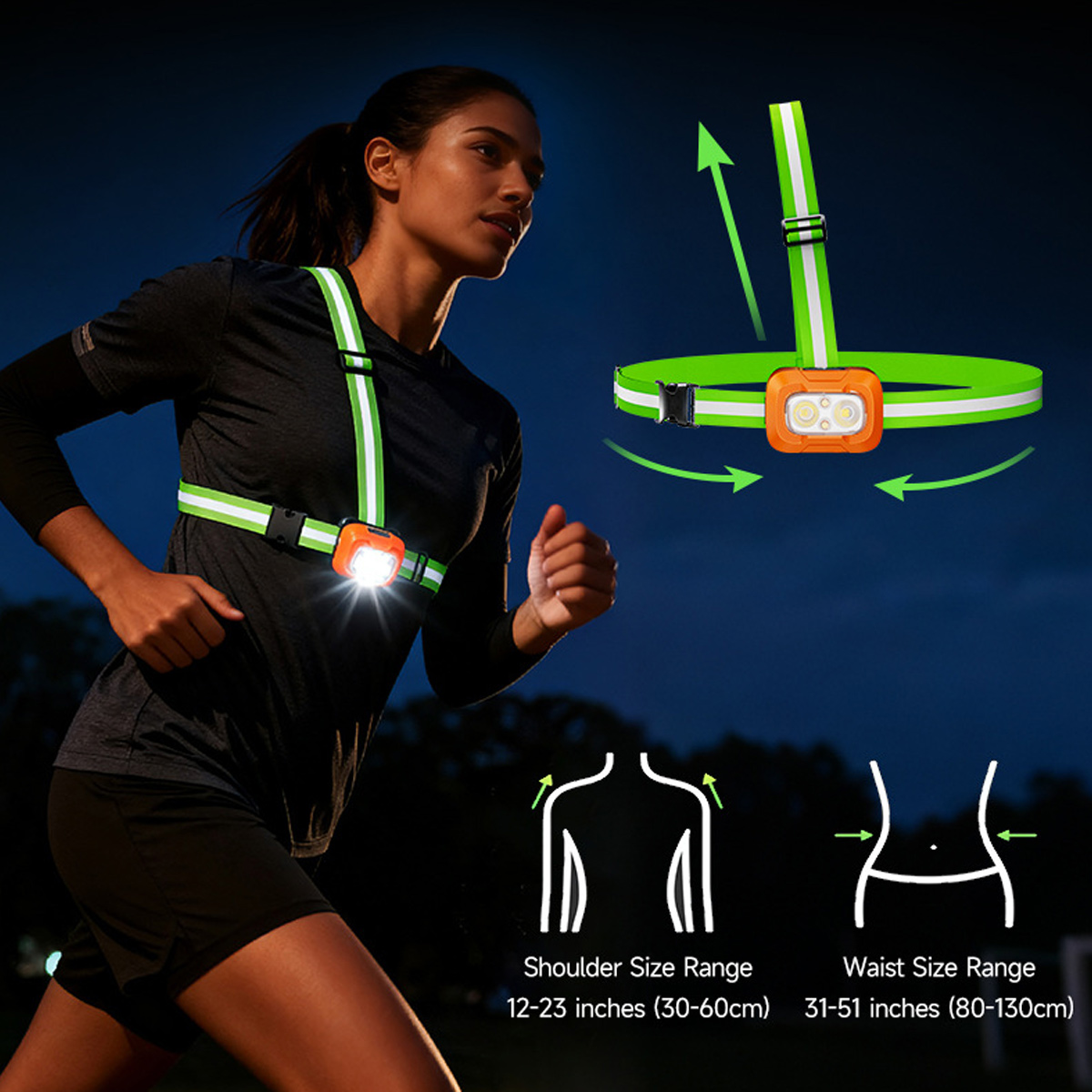 Running Light USB Rechargeable - огляд і ціна Running Gear Lights