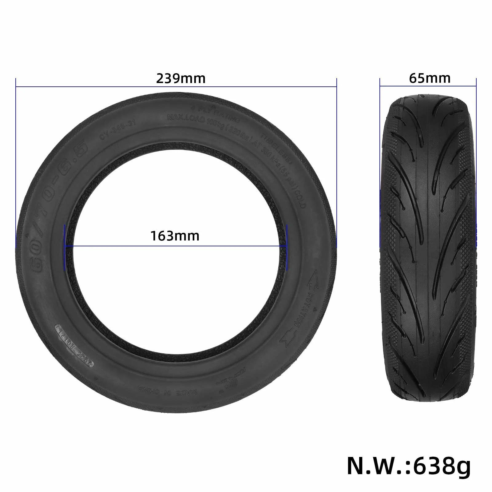 Scooter Front and Rear Tires 6 - огляд і ціна Running Gear Accessories