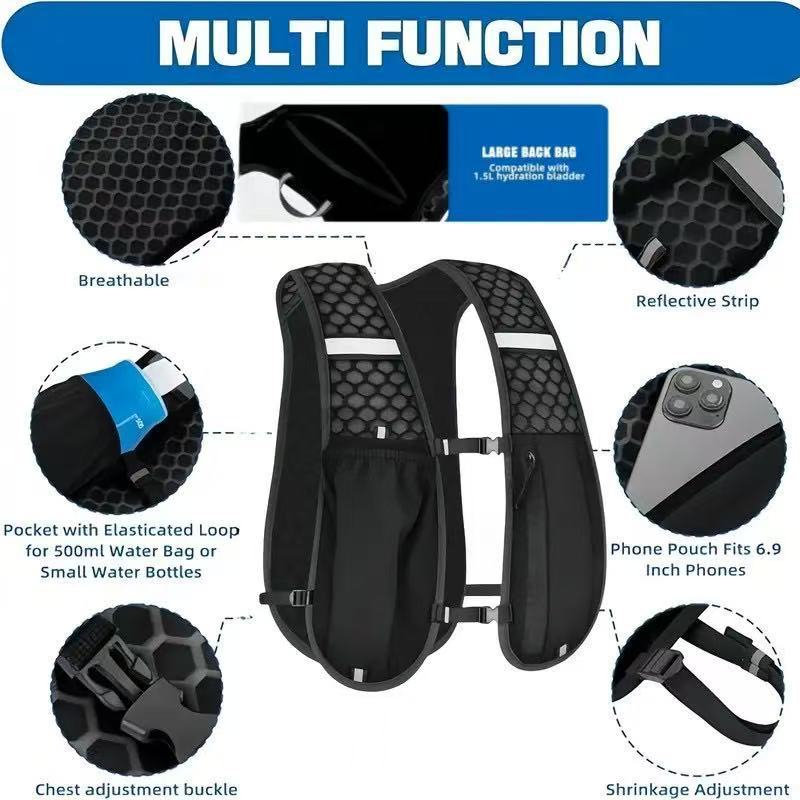 Unisex Running Vest Water-Resi - огляд і ціна Running Hydration Vest