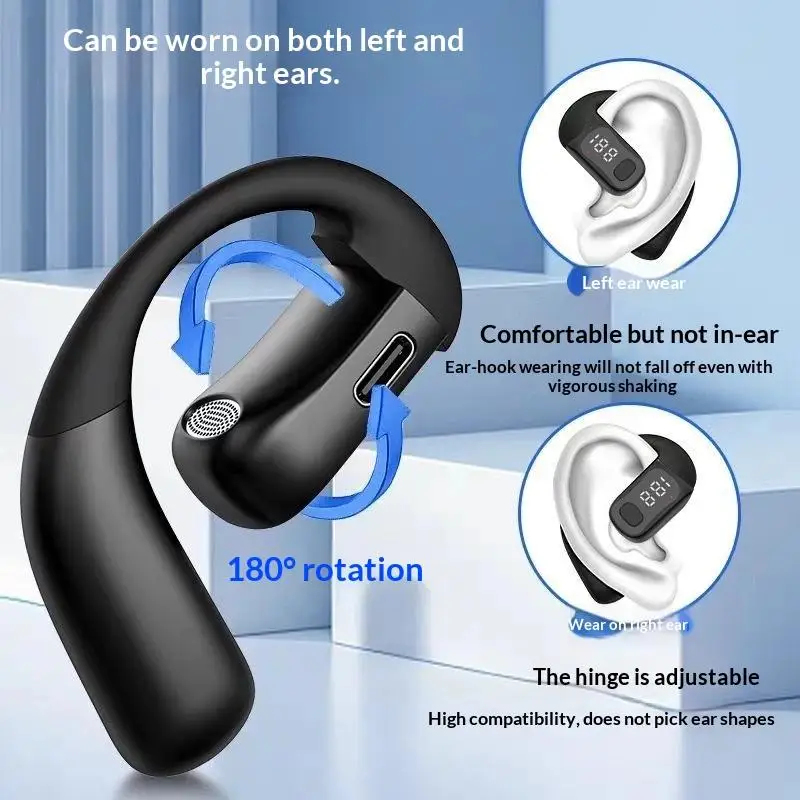 Bluetooth 5.4 180° Rotation Ad - огляд і ціна Earphone Sport Hook