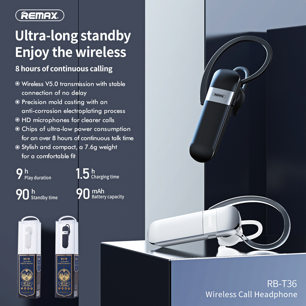 Remax RB-T36 TWS 5.0 True Wire - огляд і ціна Earphone Sport Hook