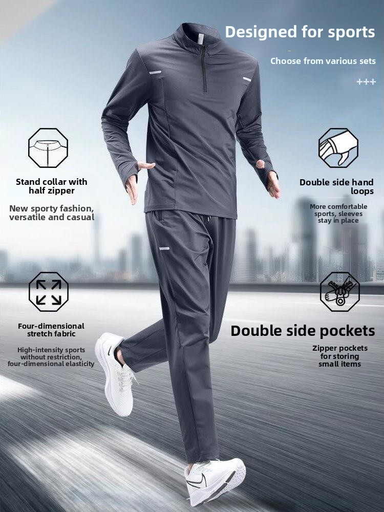 Men's Running Sport Suit Long  - огляд і ціна Running Gear Youth