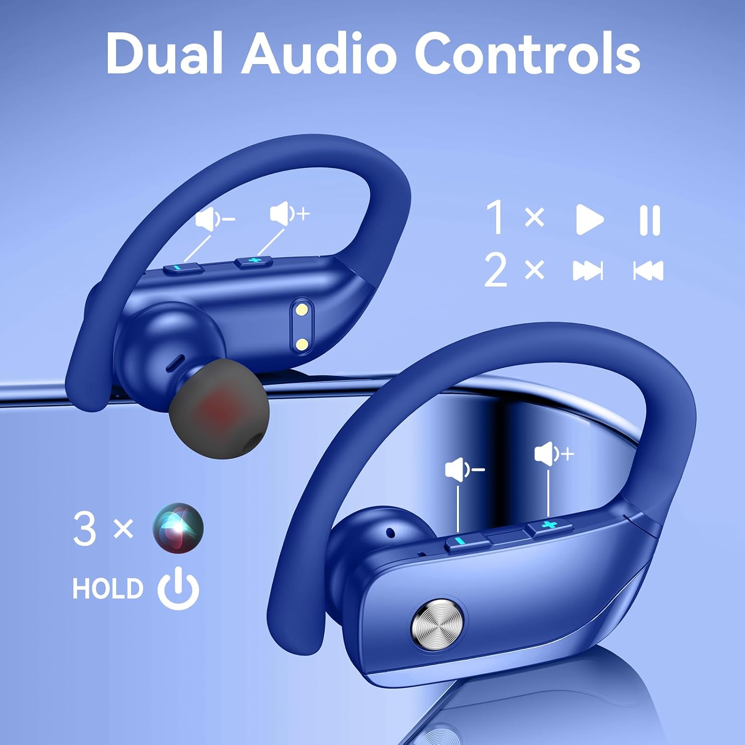 Wireless Earbuds with 80H Play - огляд і ціна Earphone Sport Hook